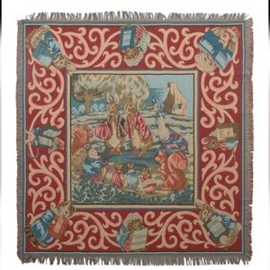 Beatrix Potter Peter Rabbit Throw - 58 in. x 58in